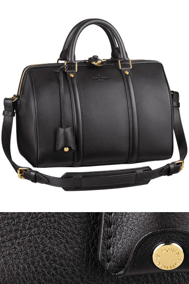 louis vuitton black round bolsa